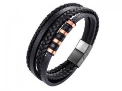 HY Wholesale Leather Jewelry Popular Leather Bracelets-HY0117B027