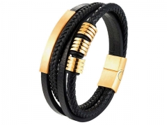 HY Wholesale Leather Jewelry Popular Leather Bracelets-HY0117B013