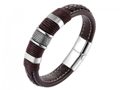 HY Wholesale Leather Jewelry Popular Leather Bracelets-HY0117B063