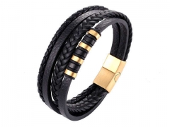 HY Wholesale Leather Jewelry Popular Leather Bracelets-HY0117B029