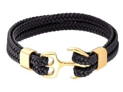 HY Wholesale Leather Jewelry Popular Leather Bracelets-HY0117B101