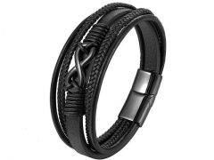 HY Wholesale Leather Jewelry Popular Leather Bracelets-HY0117B009