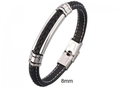 HY Wholesale Leather Jewelry Popular Leather Bracelets-HY0010B0754