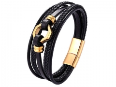 HY Wholesale Leather Jewelry Popular Leather Bracelets-HY0117B042