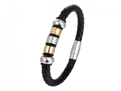HY Wholesale Leather Jewelry Popular Leather Bracelets-HY0117B109