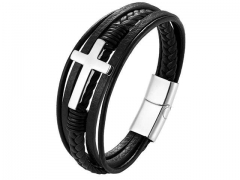 HY Wholesale Leather Jewelry Popular Leather Bracelets-HY0117B016