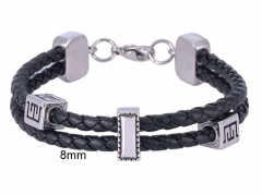 HY Wholesale Leather Jewelry Popular Leather Bracelets-HY0010B0716