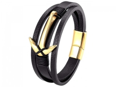 HY Wholesale Leather Jewelry Popular Leather Bracelets-HY0117B097