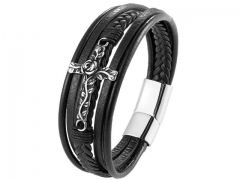 HY Wholesale Leather Jewelry Popular Leather Bracelets-HY0117B104