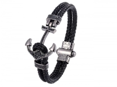 HY Wholesale Leather Jewelry Popular Leather Bracelets-HY0117B138
