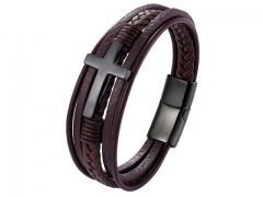 HY Wholesale Leather Jewelry Popular Leather Bracelets-HY0117B017