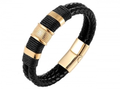 HY Wholesale Leather Jewelry Popular Leather Bracelets-HY0117B005