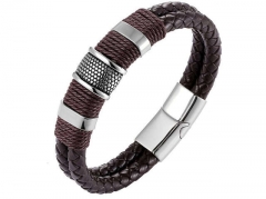HY Wholesale Leather Jewelry Popular Leather Bracelets-HY0117B004