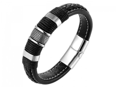 HY Wholesale Leather Jewelry Popular Leather Bracelets-HY0117B062