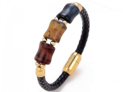 HY Wholesale Leather Jewelry Popular Leather Bracelets-HY0118B823