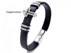 HY Wholesale Leather Jewelry Popular Leather Bracelets-HY0118B010