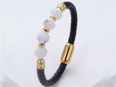 HY Wholesale Leather Jewelry Popular Leather Bracelets-HY0118B528