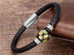 HY Wholesale Leather Jewelry Popular Leather Bracelets-HY0118B543