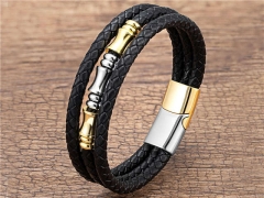 HY Wholesale Leather Jewelry Popular Leather Bracelets-HY0118B194