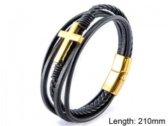HY Wholesale Leather Jewelry Popular Leather Bracelets-HY0108B002