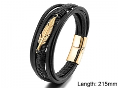 HY Wholesale Leather Jewelry Popular Leather Bracelets-HY0108B034