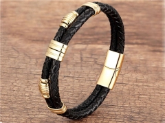 HY Wholesale Leather Jewelry Popular Leather Bracelets-HY0118B084