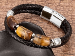 HY Wholesale Leather Jewelry Popular Leather Bracelets-HY0118B098