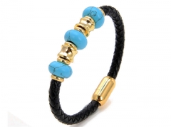 HY Wholesale Leather Jewelry Popular Leather Bracelets-HY0118B434