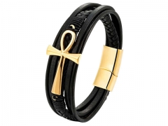 HY Wholesale Leather Jewelry Popular Leather Bracelets-HY0117B310