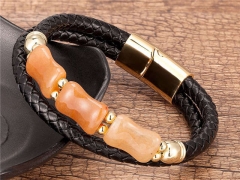 HY Wholesale Leather Jewelry Popular Leather Bracelets-HY0118B515