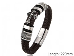 HY Wholesale Leather Jewelry Popular Leather Bracelets-HY0108B009