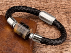 HY Wholesale Leather Jewelry Popular Leather Bracelets-HY0118B215