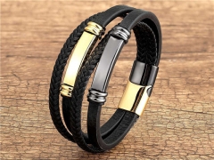 HY Wholesale Leather Jewelry Popular Leather Bracelets-HY0118B154
