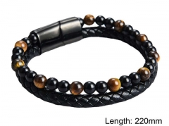 HY Wholesale Leather Jewelry Popular Leather Bracelets-HY0108B007