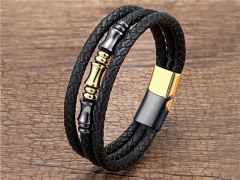 HY Wholesale Leather Jewelry Popular Leather Bracelets-HY0118B193