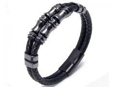 HY Wholesale Leather Jewelry Popular Leather Bracelets-HY0118B617