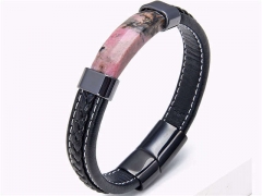 HY Wholesale Leather Jewelry Popular Leather Bracelets-HY0118B402