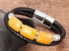 HY Wholesale Leather Jewelry Popular Leather Bracelets-HY0118B065