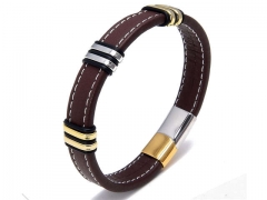 HY Wholesale Leather Jewelry Popular Leather Bracelets-HY0118B697