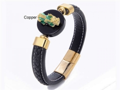 HY Wholesale Leather Jewelry Popular Leather Bracelets-HY0118B085