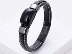 HY Wholesale Leather Jewelry Popular Leather Bracelets-HY0118B261