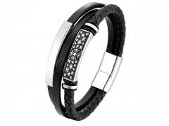 HY Wholesale Leather Jewelry Popular Leather Bracelets-HY0117B312