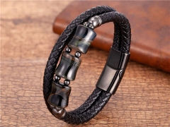 HY Wholesale Leather Jewelry Popular Leather Bracelets-HY0118B121