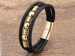 HY Wholesale Leather Jewelry Popular Leather Bracelets-HY0118B129