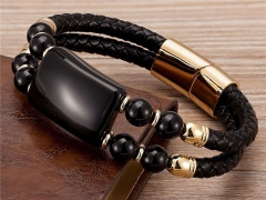 HY Wholesale Leather Jewelry Popular Leather Bracelets-HY0118B922