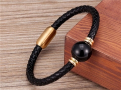 HY Wholesale Leather Jewelry Popular Leather Bracelets-HY0118B636
