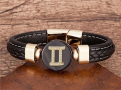 HY Wholesale Leather Jewelry Popular Leather Bracelets-HY0118B353