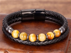 HY Wholesale Leather Jewelry Popular Leather Bracelets-HY0118B725