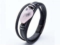 HY Wholesale Leather Jewelry Popular Leather Bracelets-HY0118B221