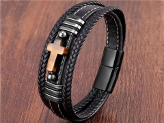 HY Wholesale Leather Jewelry Popular Leather Bracelets-HY0118B934